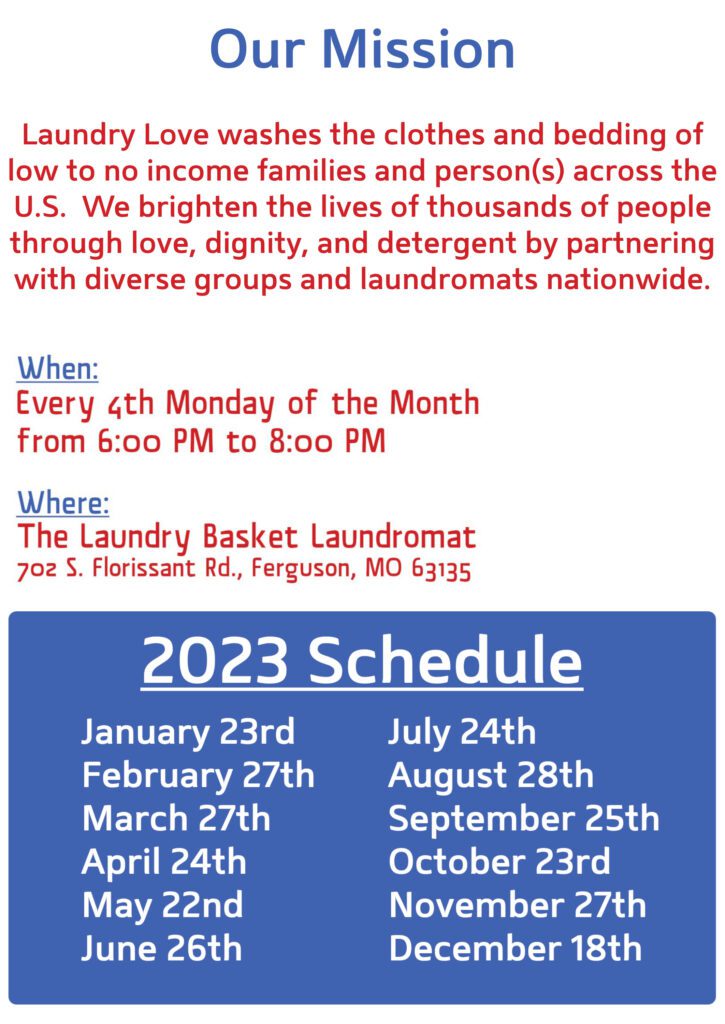 Laundry Love Zion Lutheran Church of Ferguson, MO